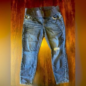 Gap Maternity | Stretch distressed banded Maternity Jeans | Size 32